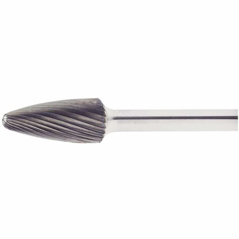 LUKAS HM-Frässtift Form F Rundbogen Kopf ø 12 mm Länge 25 mm Zahnung 4 Inox (1/5)