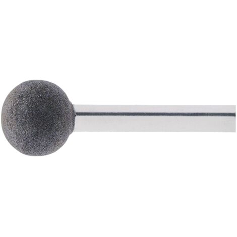 LUKAS Schleifstift weich Normalkorund Form KU Kugel DIN 69170 Kopf ø 25 mm (1/2)
