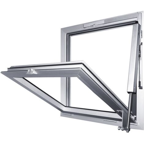 GEZE RWA 100 NT mit E250NT, Hub 300 mm, Aluminium silber eloxiert