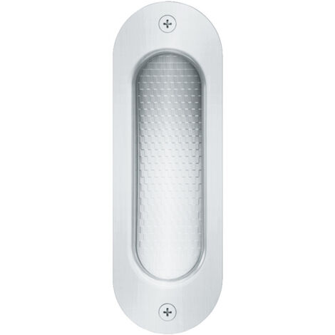 Schiebetürmuschel FSB 4212 oval,40x120 mm,ungelocht,Edelstahl feinmatt (1/3)