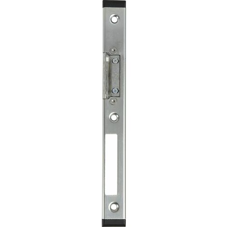 Schließblech GU-Secury verstellbar rechts, Falz 11 mm, verzinkt silber