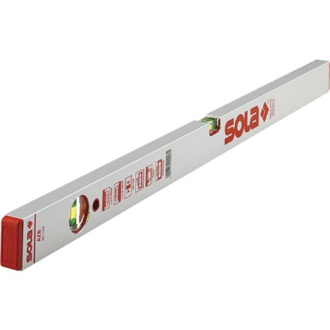 Sola AZB Wasserwaage 500 mm Libelle Waagrecht- und Senkrecht Alu silbereloxiert