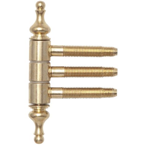 SFS Einbohrzierband 16 mm Türband mit 3-Stufengewindebolzen, vermessingt