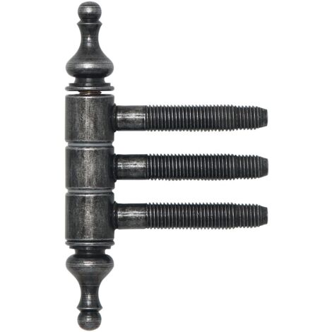 SFS Einbohrzierband 16 mm Türband mit 3-Stufengewindebolzen, schwarz antik