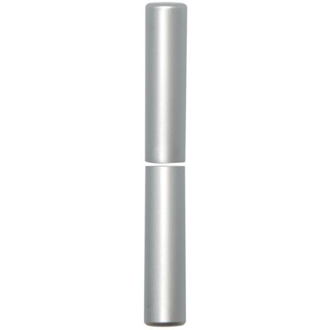 Zierhülse aus Aluminium Aufsteckhülse verchromt matt für Einbohrbänder Band ø 15mm, Bandhöhe 92mm, oben + unten