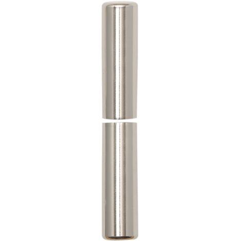 Zierhülse aus Aluminium Aufsteckhülse vernickelt für Einbohrbänder Band ø 15mm, Bandhöhe 92mm, oben + unten