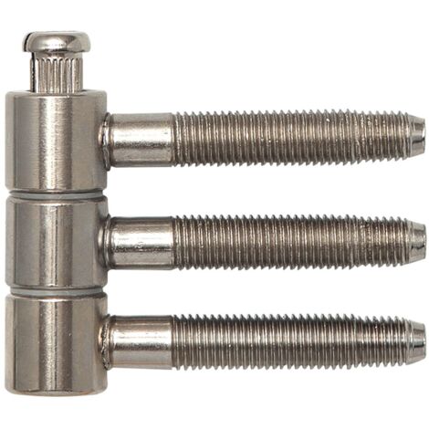 SFS Einbohrband (Steckband) 3-teilig, ø 16mm Höhe 46,7 mm Türband vernickelt