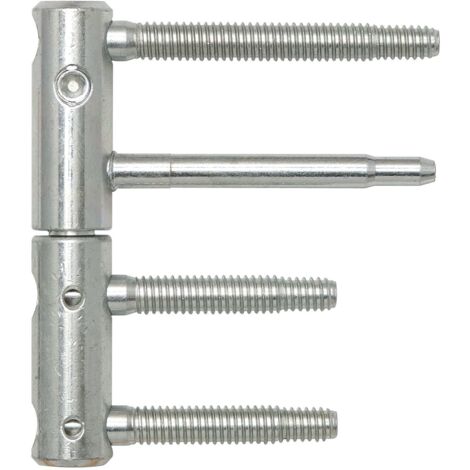 Türband 3-DIM 2-tlg. Bolzen 80 bzw.55mm,Tragkraft 120kg,ø 20mm,verzinkt silber