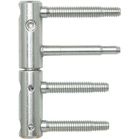 Türband 3-DIM 2-tlg. Bolzen 65 bzw.55mm,Tragkraft 120 kg,ø 20 mm,verzinkt silber