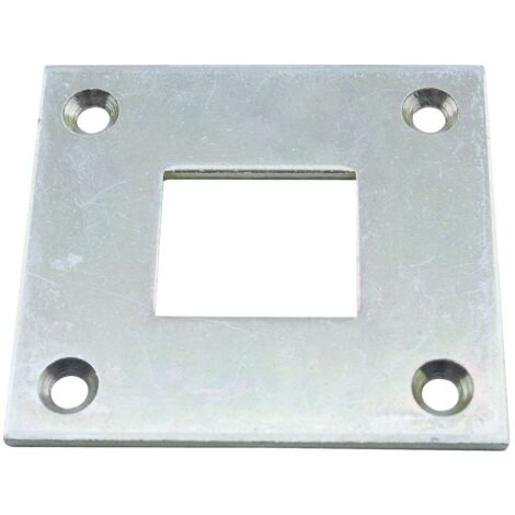 Bodenschließblech für Treibriegelstange 16 x 16 mm, verzinkt