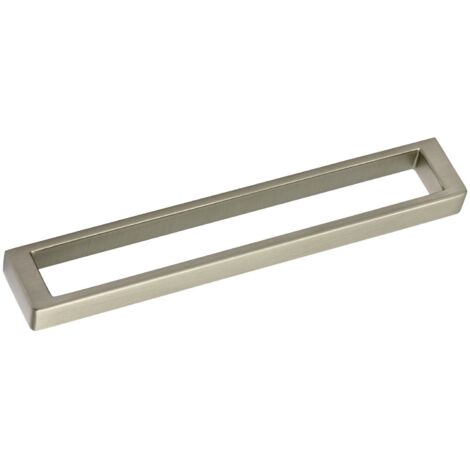 Furnipart Cubico Möbelgriff Barrel Griff 201 mm Zinkdruckguss Edelstahl-Effekt