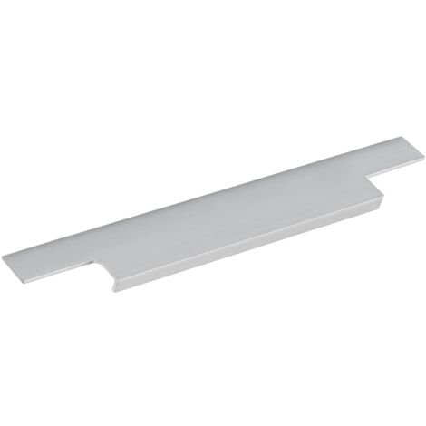 Furnipart Griffleiste Trim 995mm - Griff flach zum Einnuten, Aluminium Edelstahl-Effekt