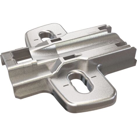 HETTICH Kreuzmontageplatte mit Langloch, Schrauben, Distanz 3 mm