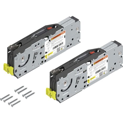 Blum Aventos HF TOP Kraftspeicher 22F2800 Set Blumotion - Klappenbeschlag für Oberschränke mit geteilter Front - Hochklappbeschlag mit Systemschrauben, Stahl
