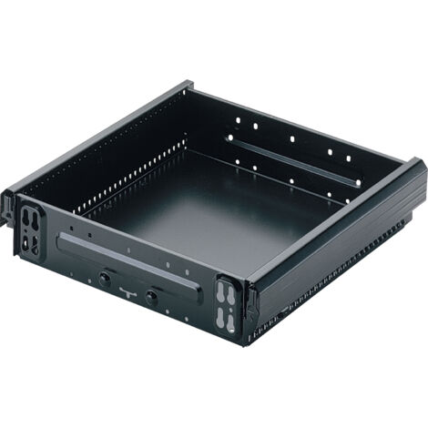 HETTICH Systema Top 2000 Stahlschubkasten, 392 mm, 370 x 354 mm, schwarz