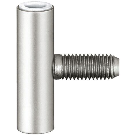 Simonswerk Türband Rahmenteil V4700WF Gewinde M10x1 Feingewinde - Band ø 15mm für Holztüren, Stahl vernickelt