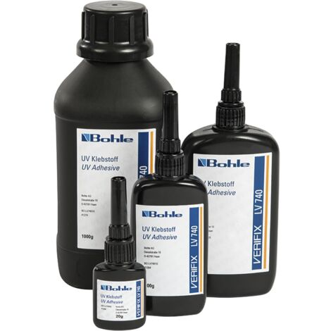 Bohle Verifix UV Kleber LV740 - UV Klebstoff Glaskleber transparent stark wasserfest, 20g