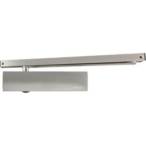 Geze TS 5000 Türschließer Softclose für Türen bis 1400mm + Gleitscheine mit Feststellung, Edelstahl