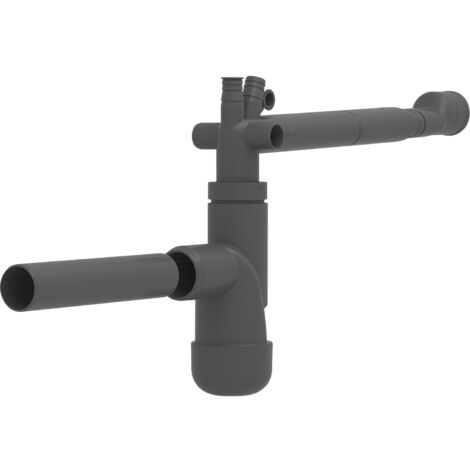 Blanco Raumsparsiphon 203333 - Space-Saving, Siphon platzsparend für alle Blanco Spülen, anthrazit