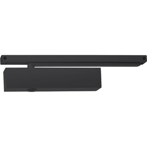 Geze TS 5000 Türschließer Softclose für Türen bis 1400mm + Gleitscheine mit Feststellung, schwarz
