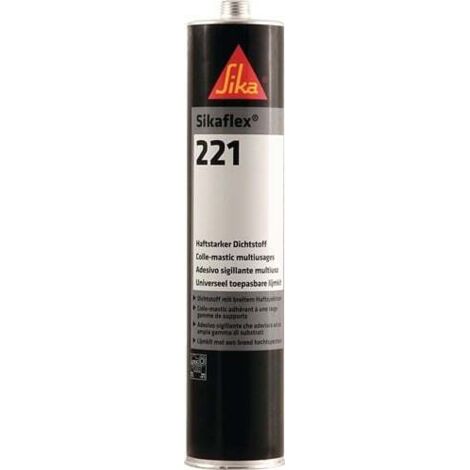 Sikaflex-221 Witterungsbeständiger haftstarker Dichtstoff, 300ml, schwarz (1/10)