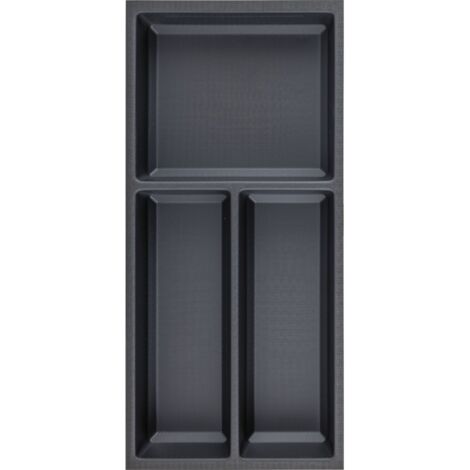 Agoform Besteck Organizer Sky Besteckeinsatz 220x53x473 Kunststoff schwarz