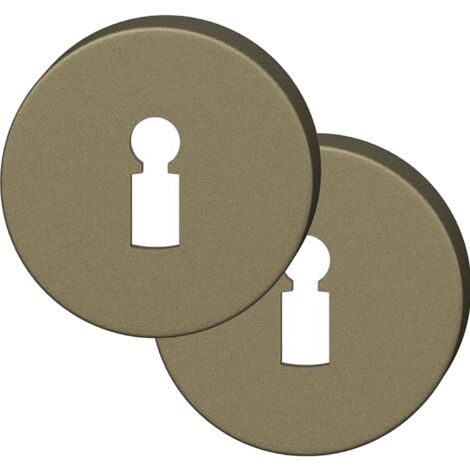 FSB Rosette BB rund - Buntbartrosette 12173500002 - Lochung BB, Aluminium mittelbronze - 1 Paar