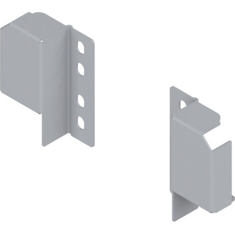 BLUM TANDEMBOX antaro Relinghalter für verstellbare Reling,Weißaluminium RAL9006 (1/3)