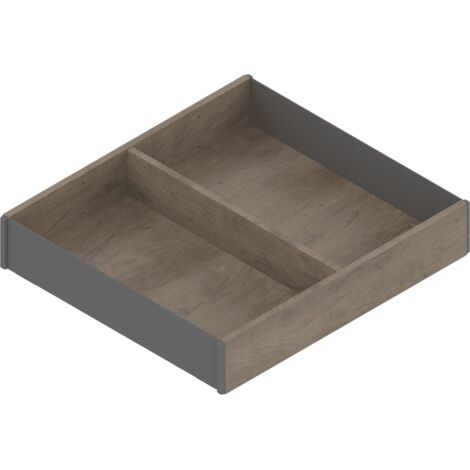 Blum Ambia-Line Küchen Rahmen Besteckeinsatz 273x242x50mm, Nebraska Eiche Stahl (1/2)