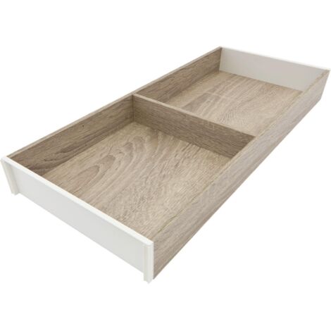 Blum Ambia Line Schubladeneinsatz breit mit 1 Querteiler - Schubkasteneinsatz NL500mm, B200mm, Bardolino Eiche (1/5)