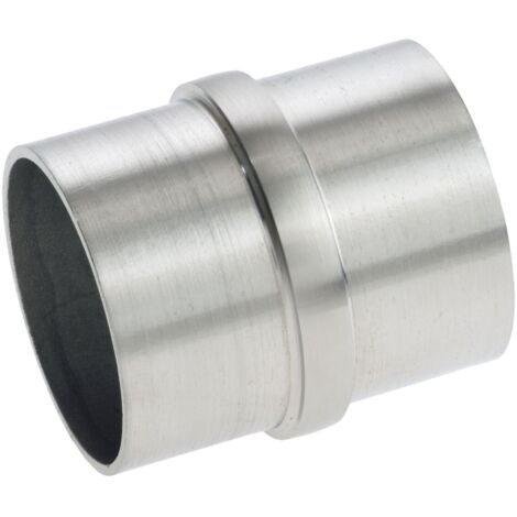 CROSO Verbindungsmuffe für Rundrohr ø 33,7 x 2,0 mm, Edelstahl geschliffen V2A