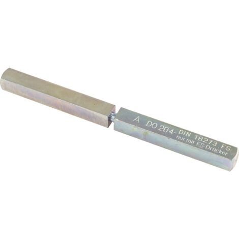 Drückerstift PR 120 FS - Vierkant 9mm, geteilt, 63/63, Stahl verzinkt Vierkantstift dormakaba