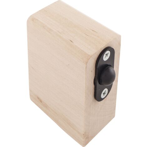 Saunabeschlag-Schnappklotz, Abachi-Holz (13.006)  Glastürbeschlag Zubehör, dormakaba