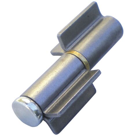Anschweißband 2tlg. V-Lappen, Edelstahl Stift 16 mm mit Messingring