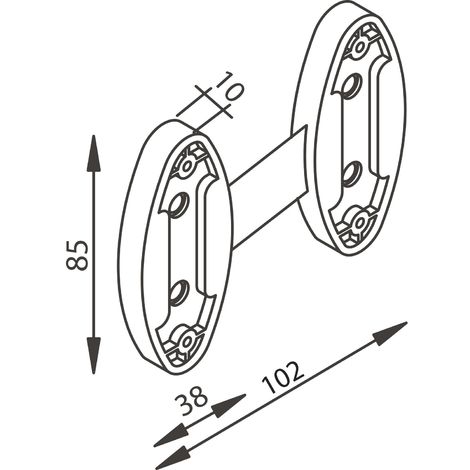 Servetto Self System Abstandshalter Distanzstück aus Kunststoff 10mm schwarz