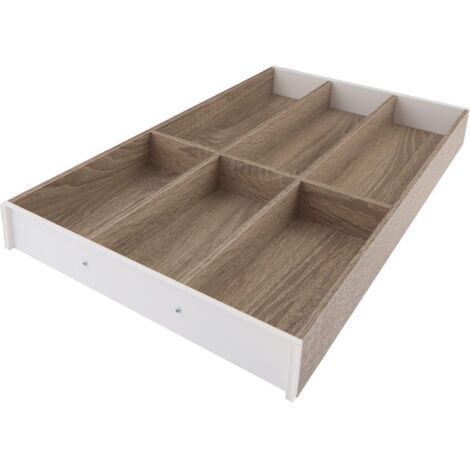 Blum Ambia-Line Besteckeinsatz Besteckkasten 524x300x50mm, Bardolino Eiche Stahl