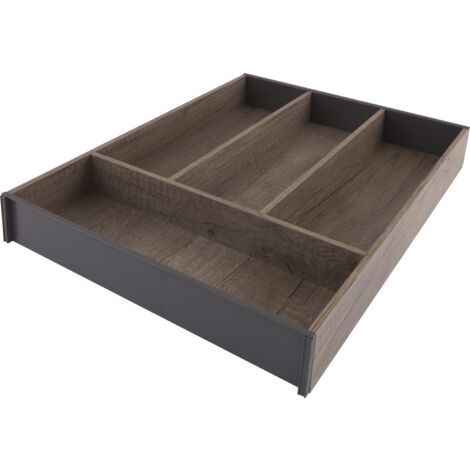 Blum Ambia-Line Besteckeinsatz Besteckkasten 425x300x50mm, Nebraska Eiche Stahl
