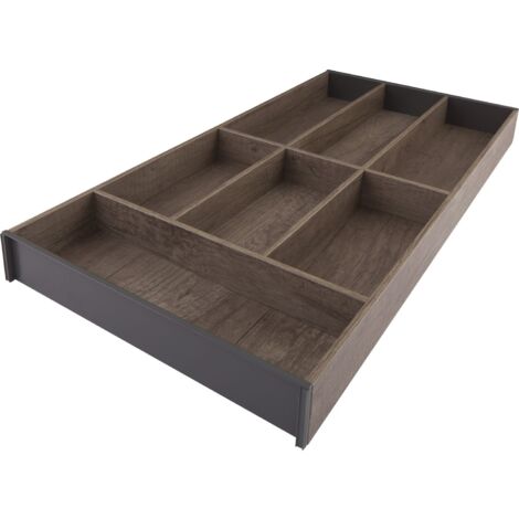 Blum Ambia-Line Besteckeinsatz Besteckkasten 622x300x50mm, Nebraska Eiche Stahl