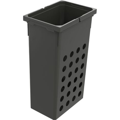 Vauth Sagel Wäschesammler 21l Wash - praktischer Wäschekorb schmal mit optimaler Luftzirkulation, Wäschekorb Plastik, 32 Liter Lava