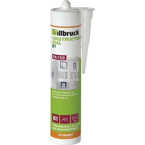 Illbruck Bausilikon transparent FA150 zur Abdichtung von Bewegungs- und Anschlussfugen im Innen- und Außenbereich 310ml