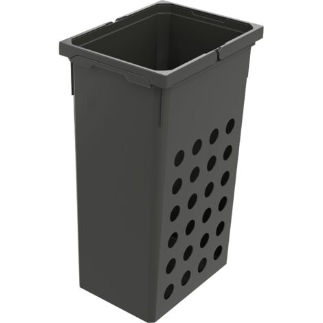 Vauth Sagel Wäschesammler 21l Wash - praktischer Wäschekorb schmal mit optimaler Luftzirkulation, Wäschekorb Plastik, 35 Liter Lava
