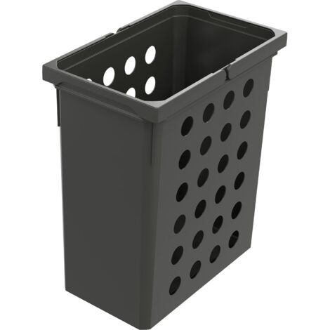 Vauth Sagel Wäschesammler 21l Wash - praktischer Wäschekorb schmal mit optimaler Luftzirkulation, Wäschekorb Plastik, 28 Liter Lava