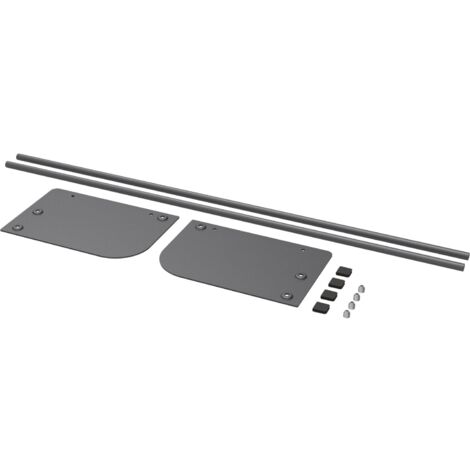 Kesseböhmer Conero Schuhablage Breite 973mm - Organizer für Schuhe ab Größe 35, Stahl schwarz pulverbeschichtet - 2 Stück