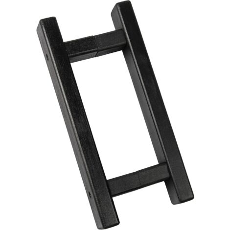 Sentiotec Saunatürgriff Linde - Saunagriff LA 200mm Drückerbar aus Holz, schwarz (1/4)