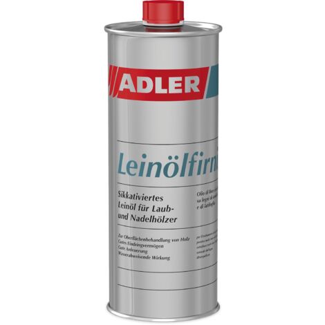 Adler Leinölfirnis sikkativiertes Leinöl für Holz gemäß ISO 150, farblos 1l (1/2)