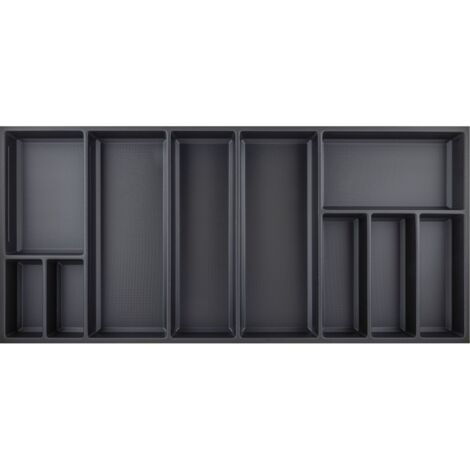 Agoform Besteckeinsatz Sky 550/120 Besteckkasten aus Kunststoff kristall soft touch schwarz