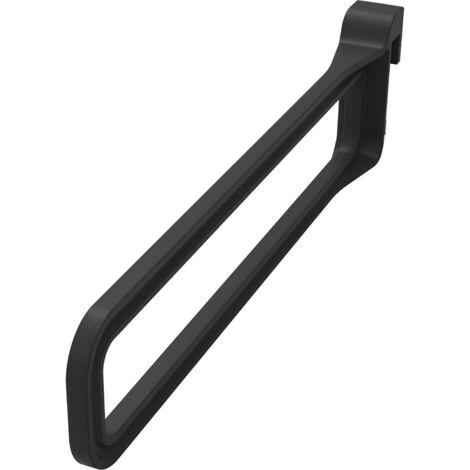 Kesseböhmer Conero Hosenbügel lang - moderner Hosenhalter aus Kunststoff, schwarz