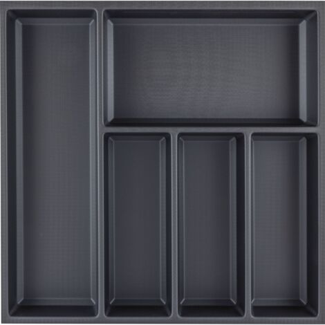 Agoform Besteckeinsatz Sky 550/55 Besteckkasten aus Kunststoff kristall soft touch schwarz