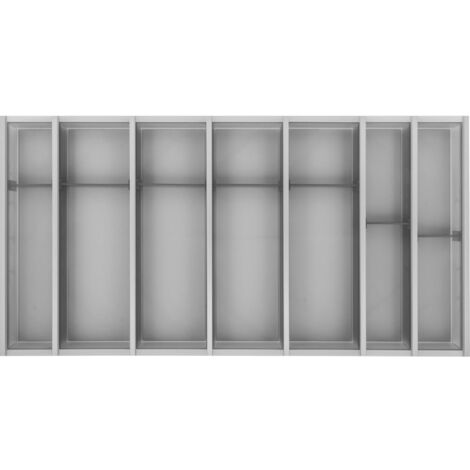 Ninka Besteckkasten für Schubladen Set Cuisio KB 1000mm - Besteckorganizer passend zu Merivobox, Kunststoff/Aluminium graphit
