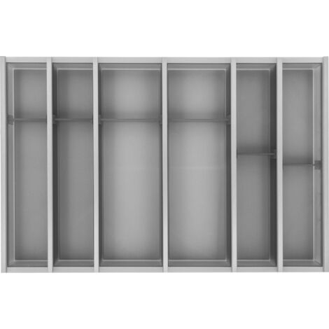 Ninka Besteckkasten für Schubladen Set Cuisio KB 800mm - Besteckorganizer passend zu Merivobox, Kunststoff/Aluminium graphit